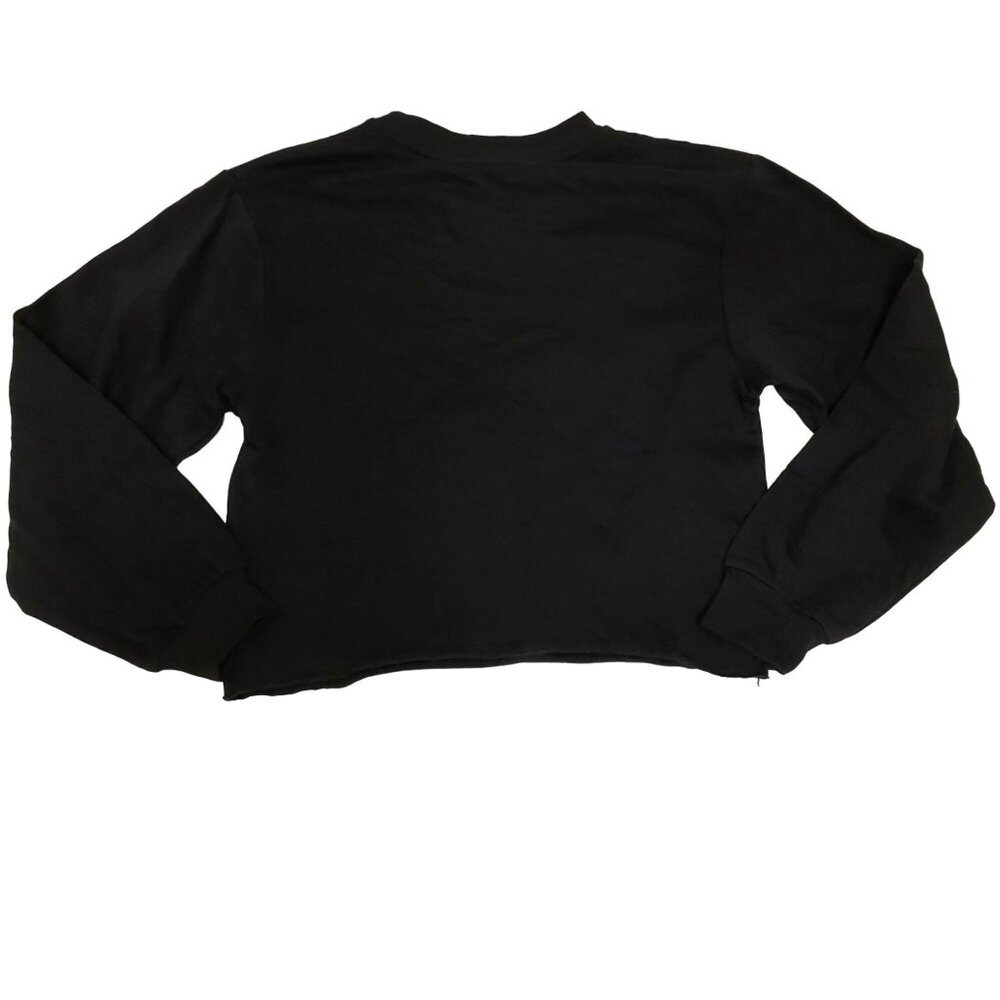 The Rolling Stones Crop Sweatshirt Bant Tee Women's XS Black - Picture 2 of 10